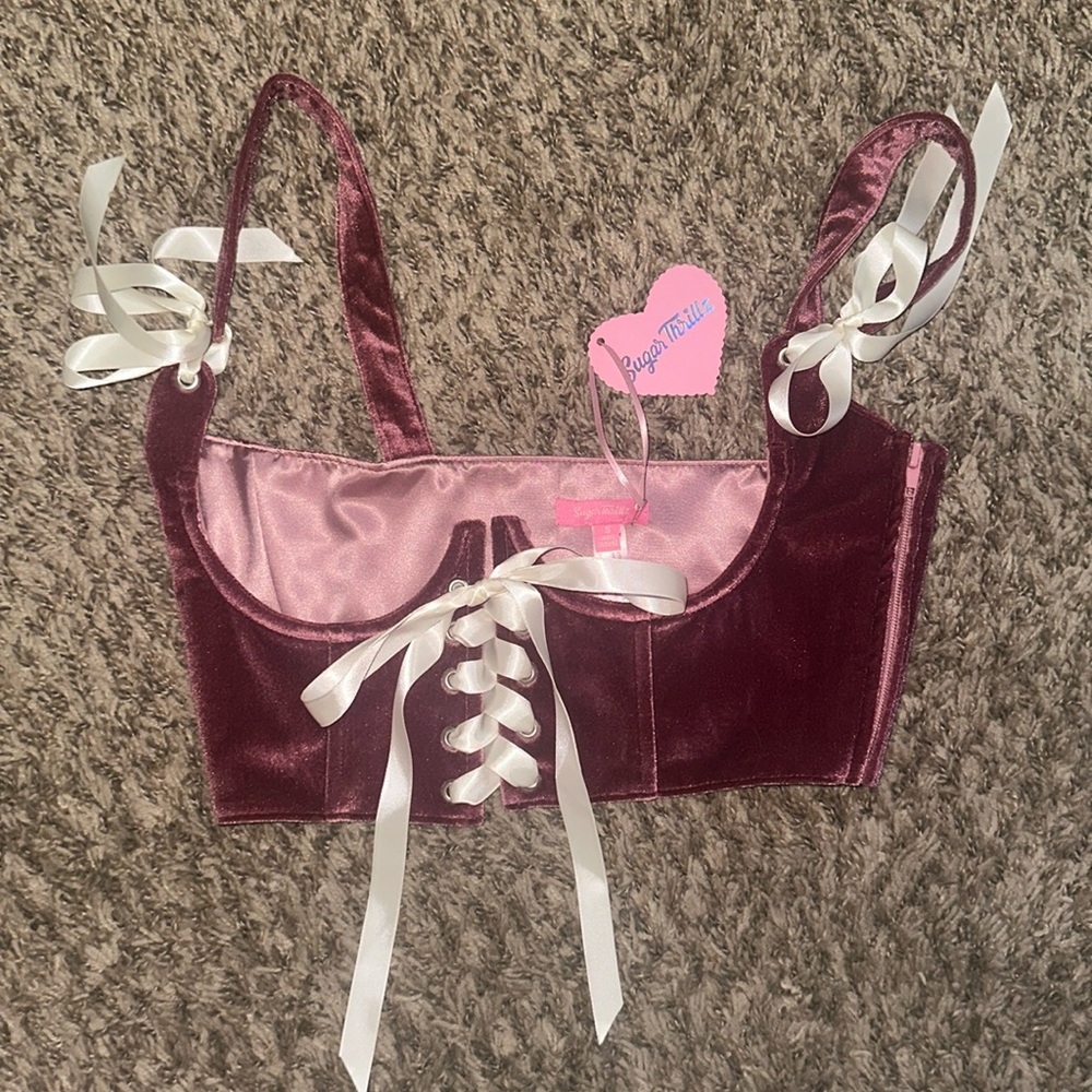 Sugar Thrillz velvet corset